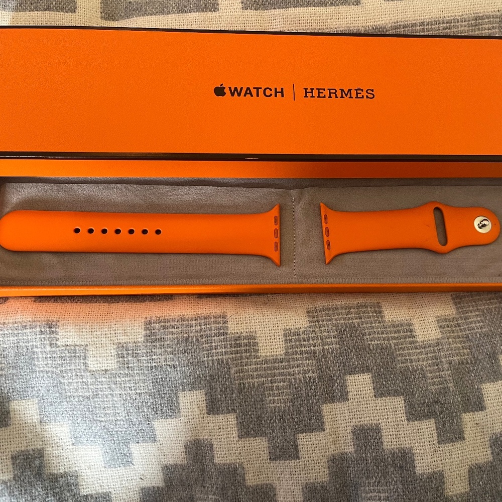 Hermes Apple Watch Band 45 mm Orange Sports Band
